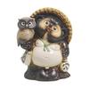 Shigaraki Ware Raccoon Dog with Owl Size 10