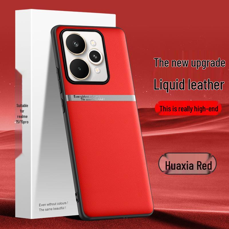 Realme 15 Pro H Liquid Leather Phone Case - Durable, Minimalist, High-End Business Design