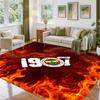 Fenerbahçe FC Design Crystal Velvet Rug Soft Decorative Mat for Bedroom Entrance
