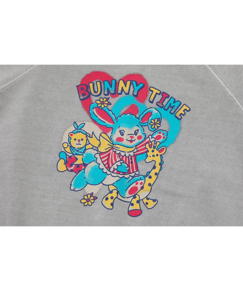 CPGN STUDIO Stuffy Bunny Raglan Pigment Sweatshirt Ghost Grey