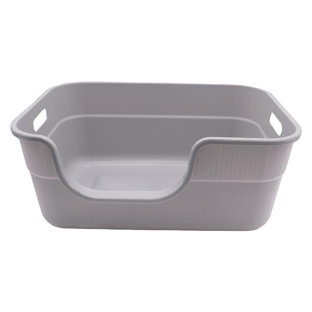 Extra Large Semi-Enclosed Odor-Control Cat Litter Box with Anti-Splash Design