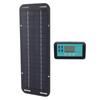 20W Solar Panel Black Solar Cell with Waterproof MPPT Controller for RV Home Vehicle Travel Camping
