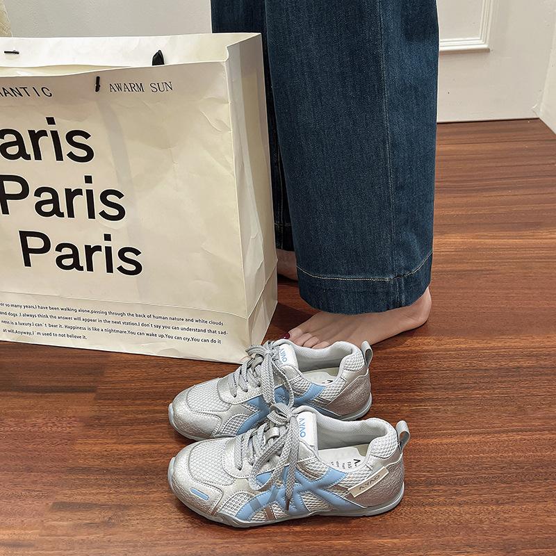 

Women s new summer women s shoes mesh shoes breathable mesh thin sole leisure sports 40 синий