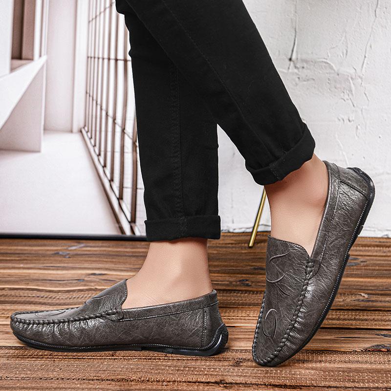Mode Herrenschuhe Männlich Bequemer Fahrschuh Leder Herren Allround Freizeitschuhe Herren Slipper Business Schuhe Heißer Verkauf Loafer Herren