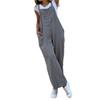 Women Suspender Rompers Overalls Vintage Jumpsuits Playsuits Fashion Long Pocket Wide Leg Pants