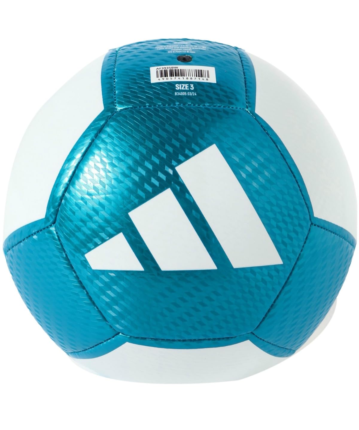 

Adidas Soccer Size EPP Size Ball, 3, Junior, Club, 3, Machine-Sewn, AF3935BW, Black/White