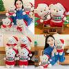 Adorable Christmas Bear Plush Toy Gift Soft Teddy Bear Doll Perfect For Children Sleepovers