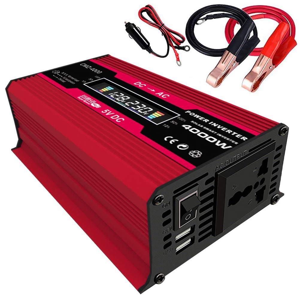 Buy 1 Set 4000W 12V To 110V Max Car Voltage Converter Transformer at