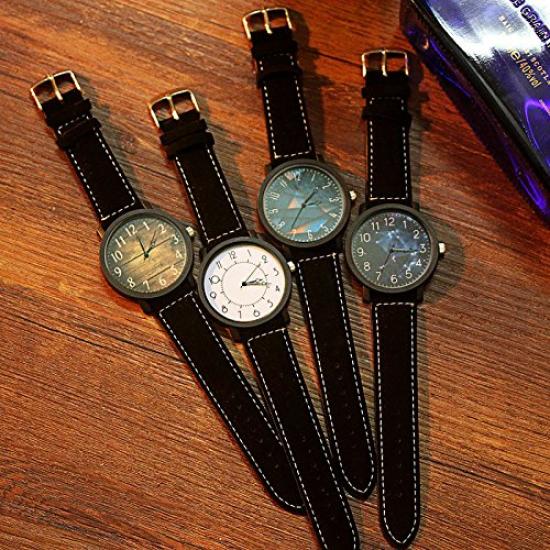 ZooooM Wristwatch Creative Design Quartz Fashion Casual Gift Present for Men and Women (Brown Numbers) ZM-WATCH2455-SUBR