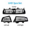 LHD RHD Piano Black Front Air Vents AC Outlet Panel Chrome For BMW 5 Series F10 F11 F18 520i 523i 525i 528i 535i