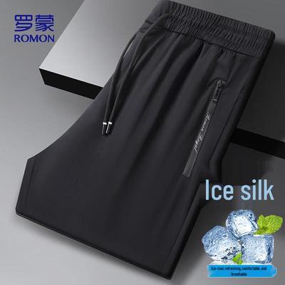 Men's Ice Silk Quick-Dry Straight Leg Casual Pants