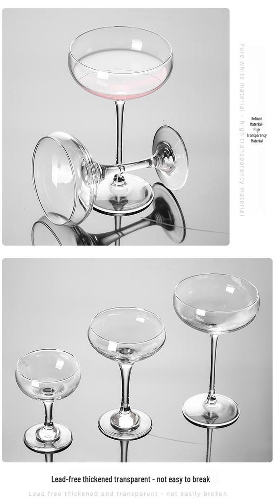 Elegant Wedding Champagne Tower Glasses Set - High Stem, Round Bottom, Wide Mouth for Banquets & Cocktail Tastings