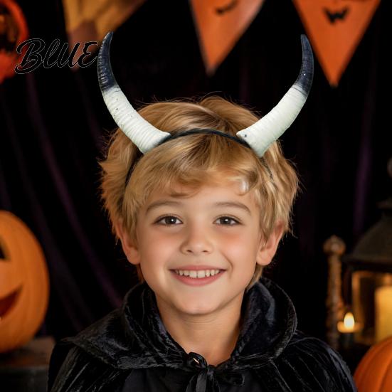 Accesorios de Cuernos a Presión Diadema de Carnero de Halloween Tocado de Diablo Desmontable para Estética Oscura Cuernos de Demonio Fiesta de Carnaval Festival Cosplay