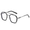 New Polygon Large Frame Plain Glasses Ultra Light Anti Blue-Ray Glasses
