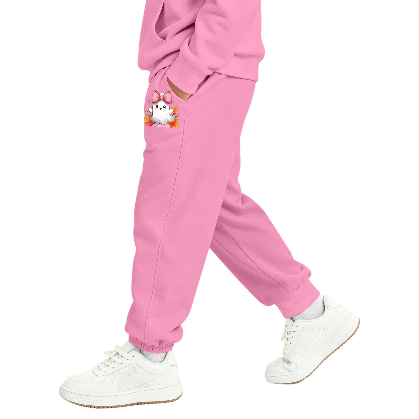 Kids Halloween Printed Sweatpants with Pockets for Boys Girls Costume Party 160