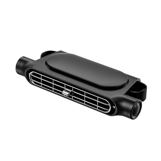 Car Seat Fan, USB Powered Rear Cooling Fan for Vehicle, Adjustable Headrest Mount, 3 Speeds Movable Air Outlet Fan
