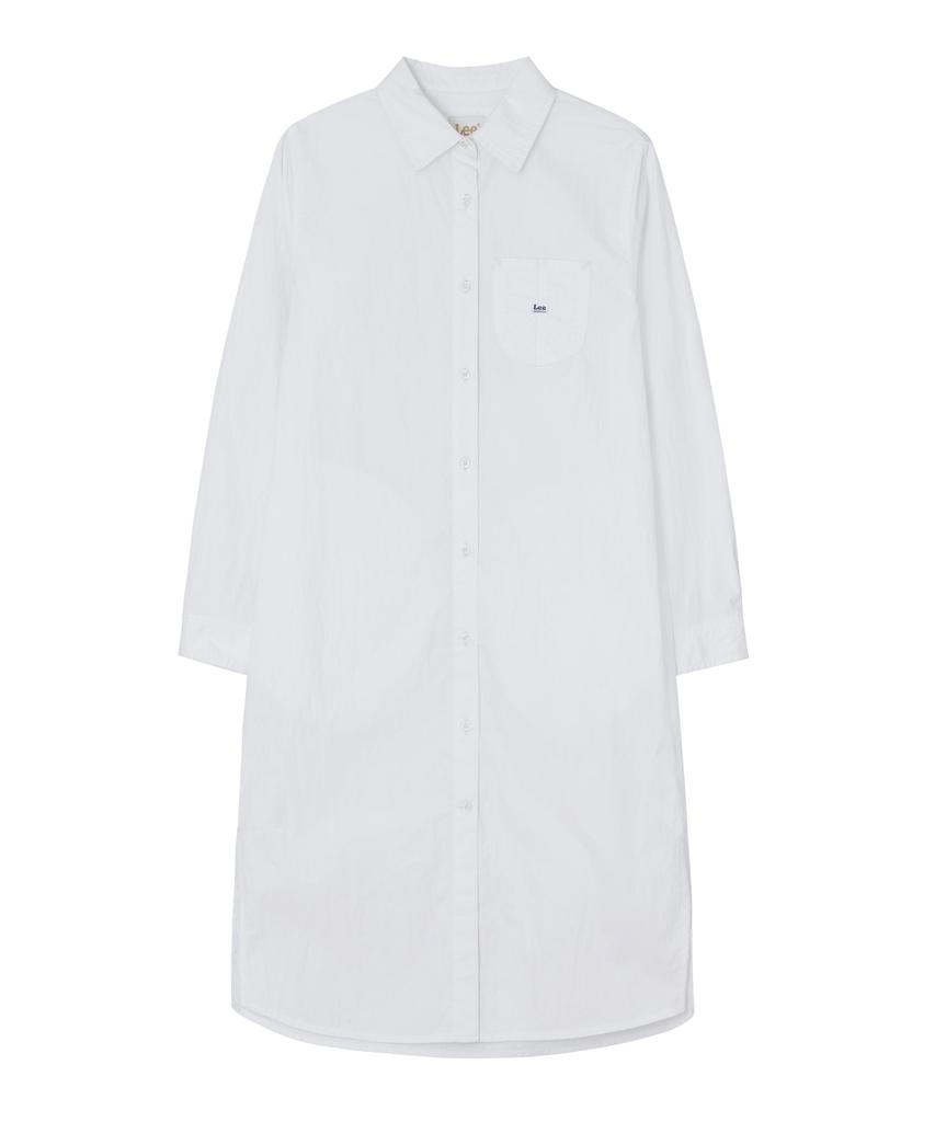 Lee Shirt Long Dress In Ivory