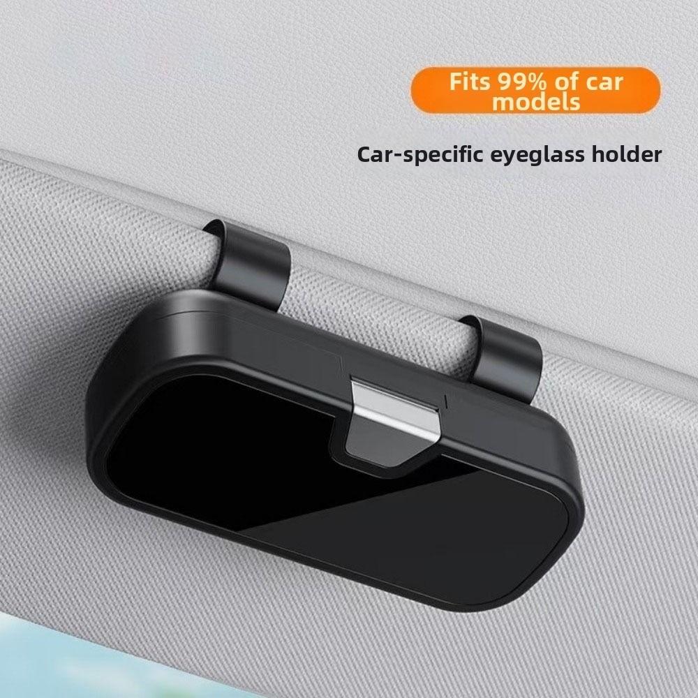 Press Switch Car Glasses Box Shock-proof Eyeglasses Protection Box Car Sunglasses Holder Car Visor