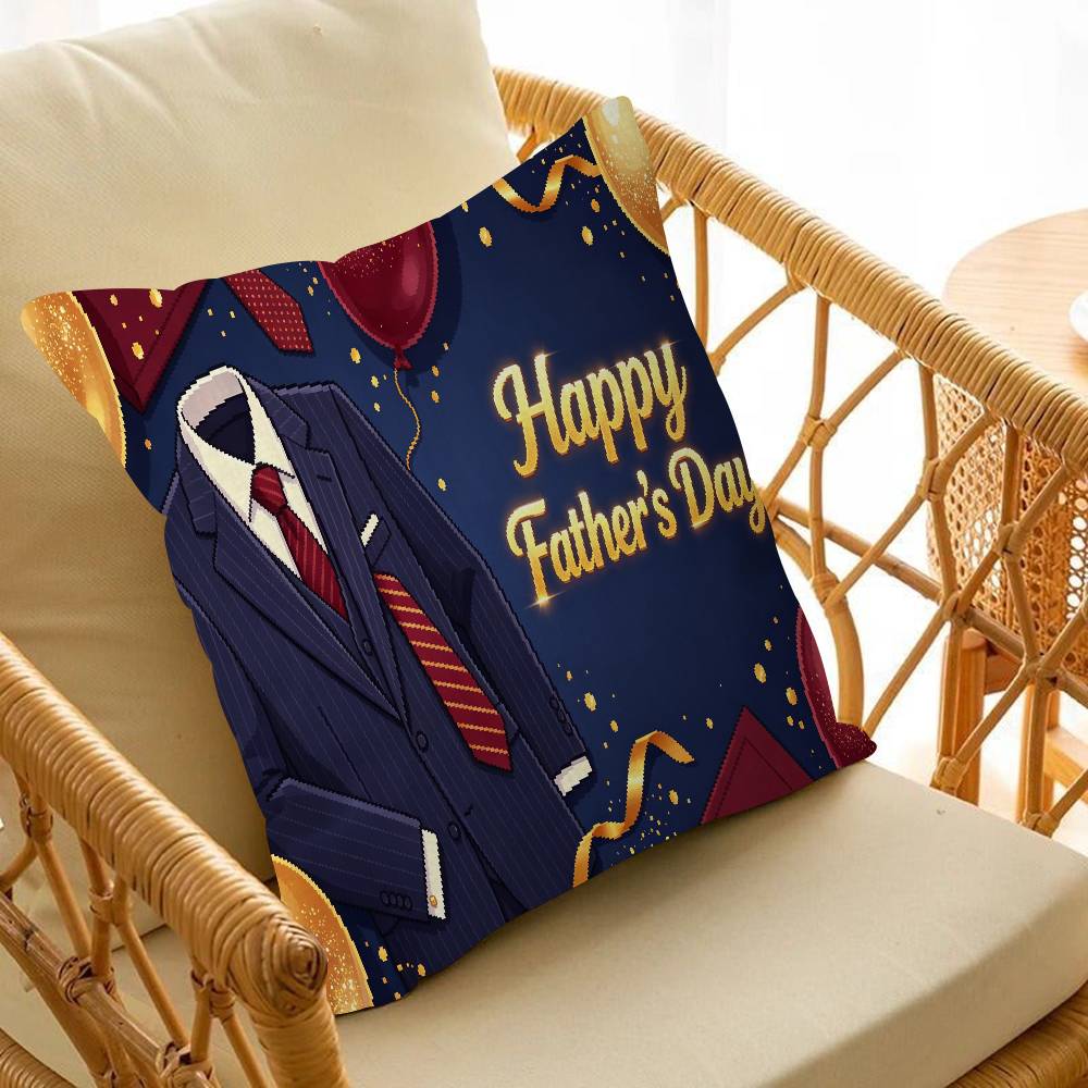 Happy Father's Day Personalized Pillow Cover Kids Bedroom Wild Party Decor Pillowcase kid Birthday shower Gift