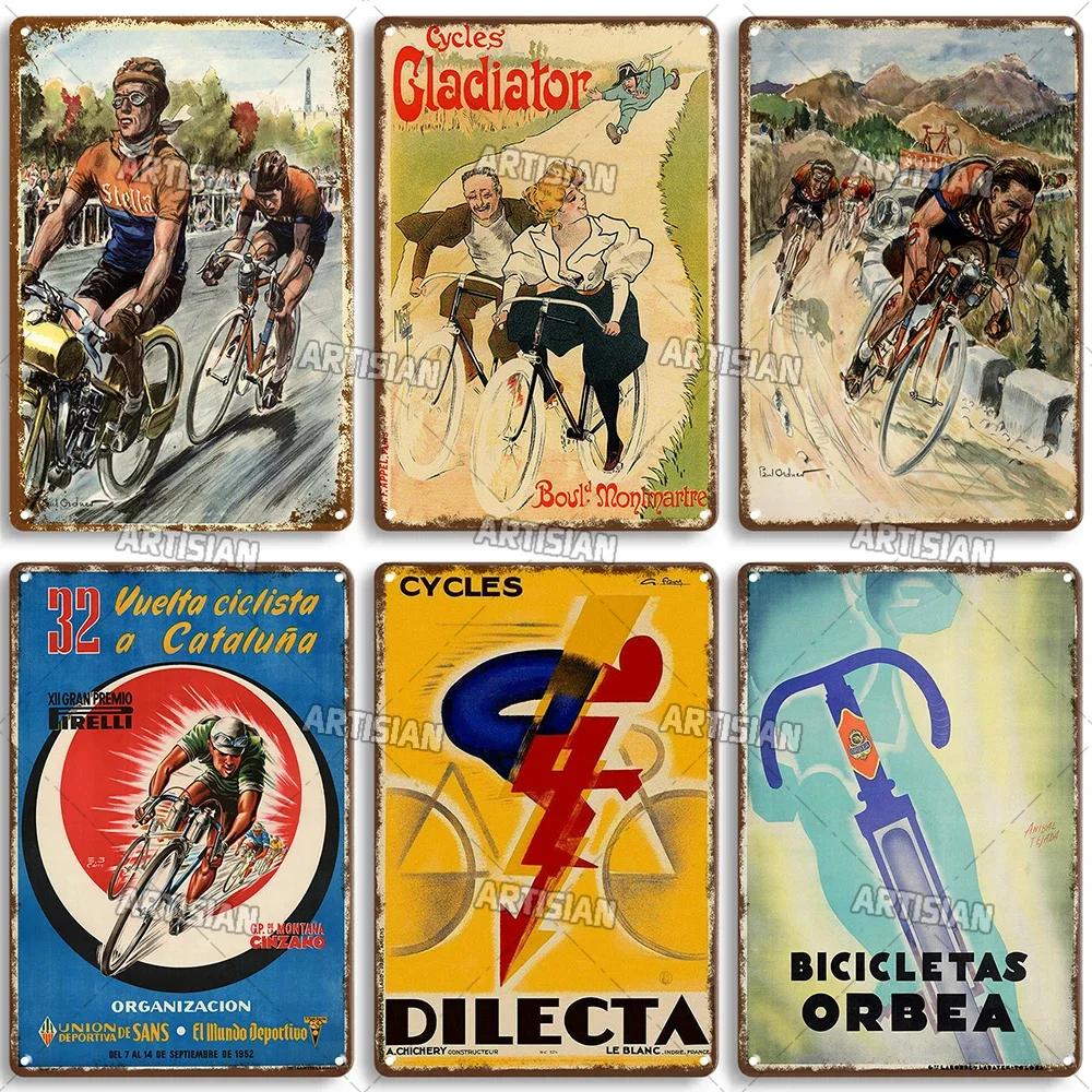 Segno di Latta Metallico Bicicletta Arrugginita Piatto Decorativo Casa Bar Studio Segni Metallici Poster Metallico Vintage Targhetta Metallica da Viaggio Piatto da Parete