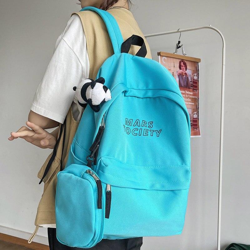 Buy Women Backpack Female Waterproof Nylon Schoolbags For Students