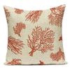 Nordic Coral Conch Cartoon Marine Life Cushion Cover - Home Decor Sofa Bed Pillow Case Seat Chair Throw Pillow Cover