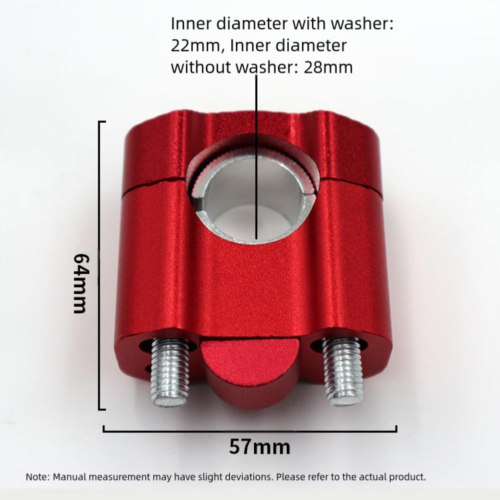Aluminum Handlebar Clamp Protector Motorcycle Handlebar Clamp Handlebar Risers Adapter Stylish Appearance For Motorcycles