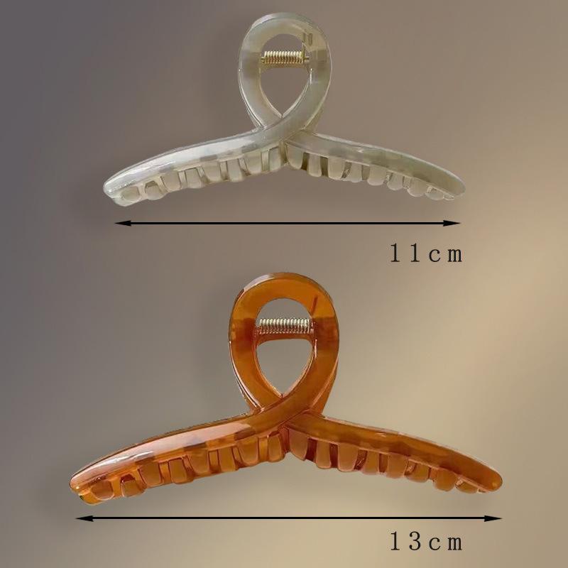 Elegant Large Shark Clip Hairpin for Women - Back of Head Hair Accessory 