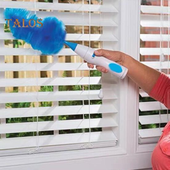 360-Degree Rotating Electric Duster Brush Battery Powered Quick Cleaning Super Absorbent Washable Dust Collector Wireless Cleaning Brush