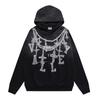 Premium Vintage Washed Cotton Hoodie Men Women Loose Fit Streetwear With Embroidered Letter Print Dual Pockets