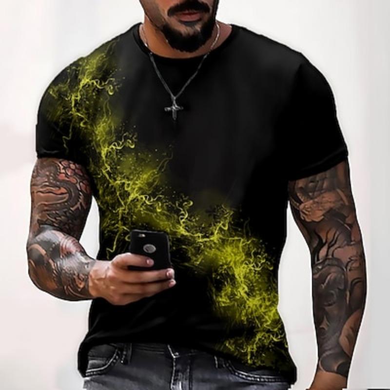 Valentine's Day Men's Graphic Bow tie Short Sleeve T shirt 3D Print