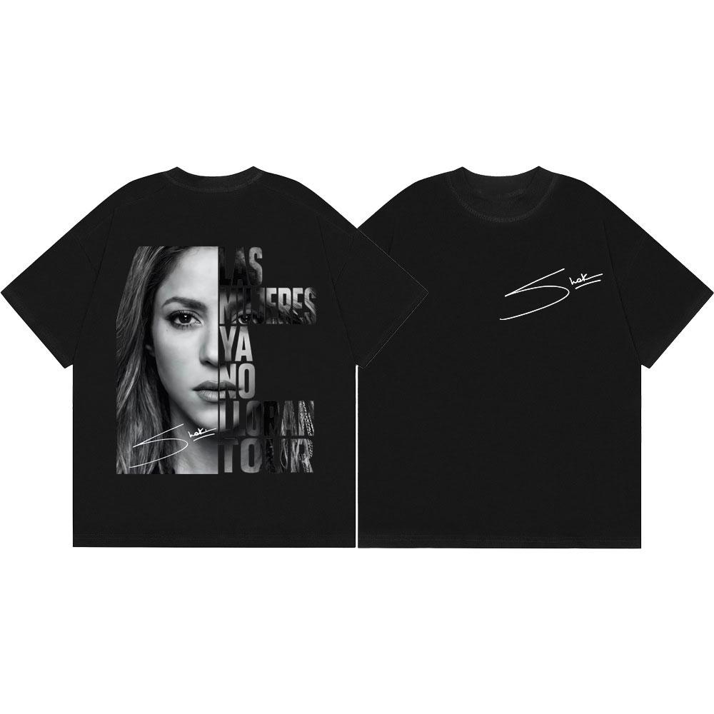Shakira Las Mujeres Ya No Lloran World Tour Graphic T Shirts Unisex Women Vintage Aesthetic Casual Fashion YK Ins Tshirt