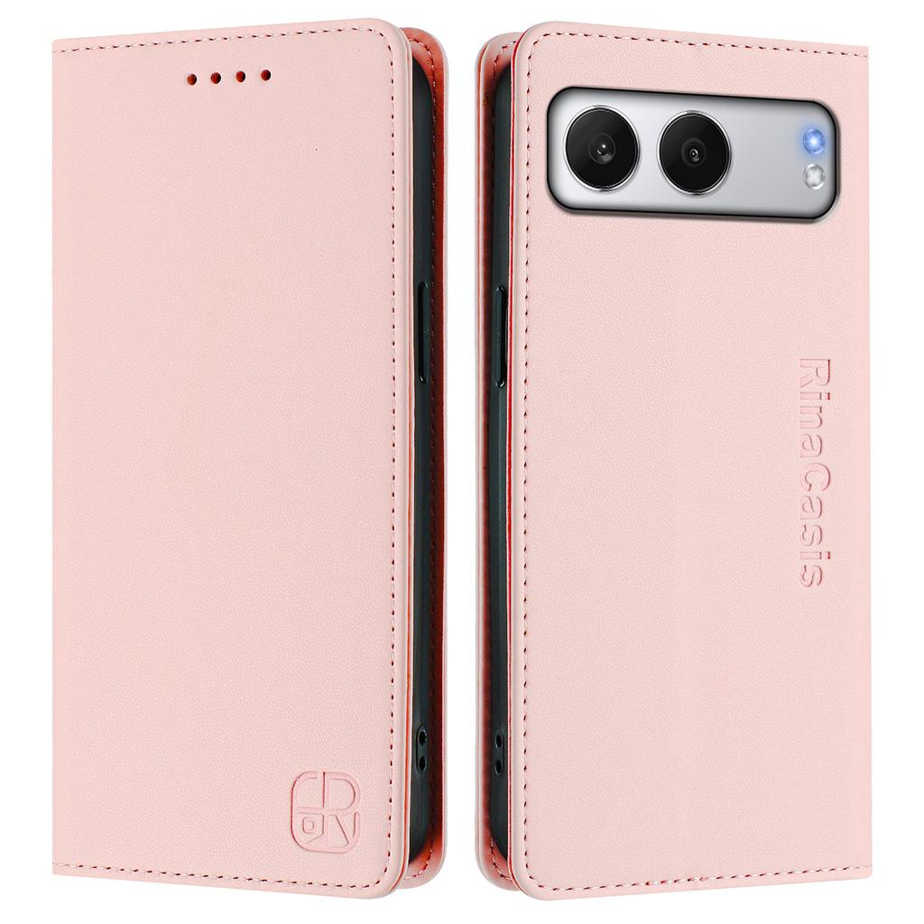 For OnePlus Nord 4 Leather Case RINACASIS RC01 Phone Cover with RFID Blocking Wallet Stand