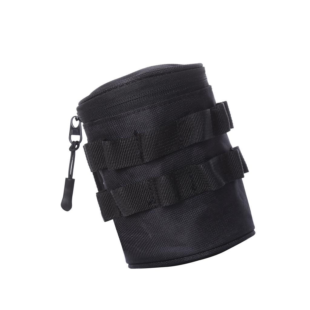 Outdoor Travel Water Bottle Storage Bag Holder Hiking Camping Portable Water Cup Carrier Black S