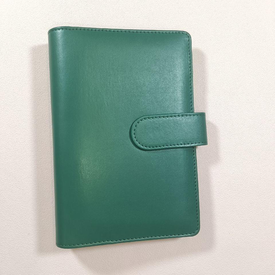 A4 A5 A6 Budget Binder File Holder Loose Leaf PU Leather Notebook Budget Binder with Prong Rings for Students Journal Business