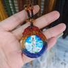 Guanyin Great Compassion Mantra Imitation Yellow Glaze Sweater Chain Namo Amitabha Necklace