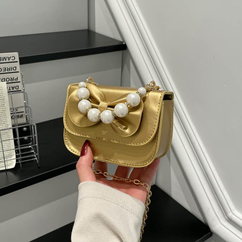 New sweet bow shoulder messenger bag fashion bag women's bag chain change bag