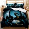 BEST.WENSD Reactive Printing Jurassic Period Dinosaur Skull Duvet Cover Sets Black White Teen Boy Bedding Set Home Textiles Set