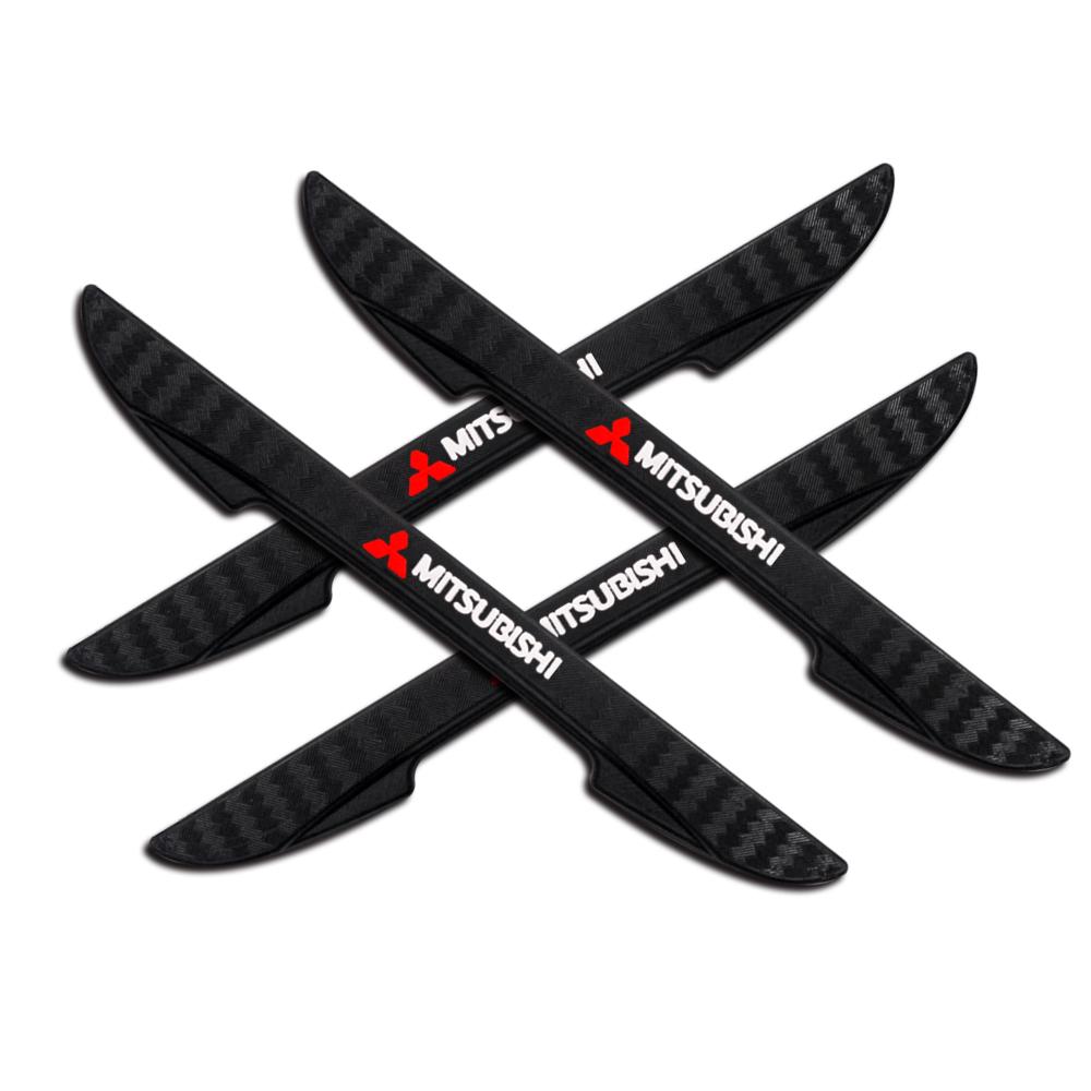 For Mitsubishi Space Star ASX Grandis Colt Xpander 4Pcs Car Door Side Strip Protector Rubber Edge Anti-collision Bumper Sticker