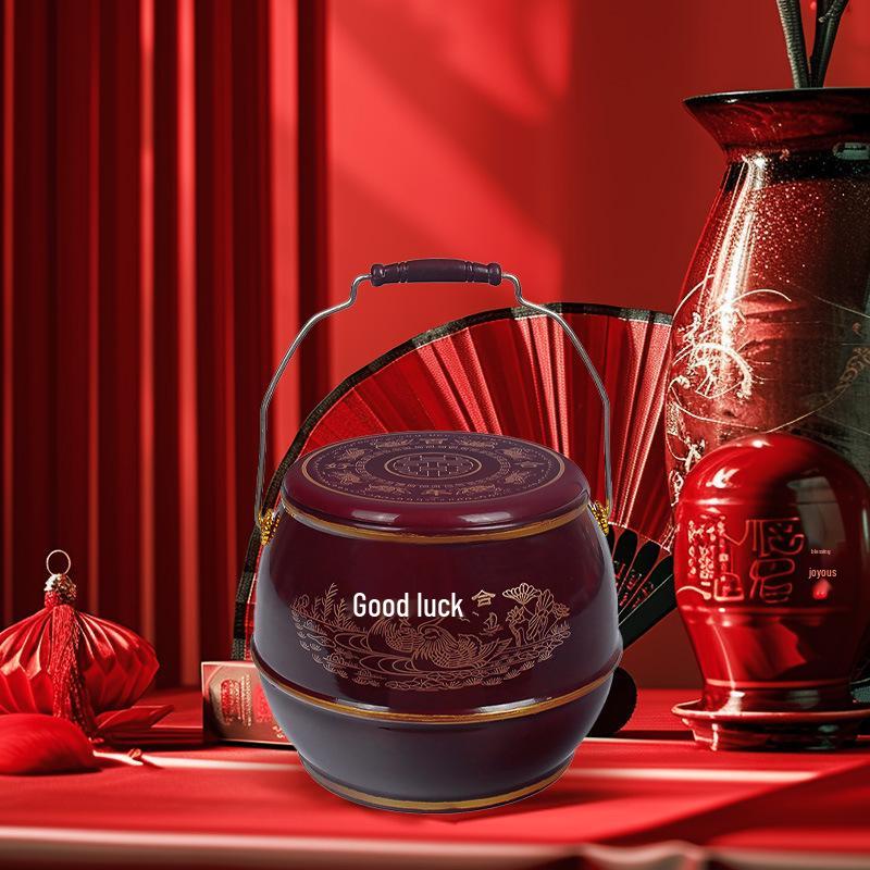 Large Plastic Bride's Dowry Bucket - Wedding Room Ornament for Harmony