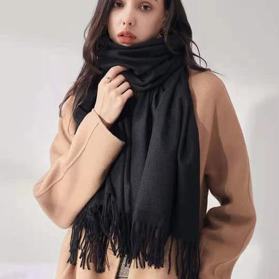 69 Colors Winter Scarf for Women Warm Cashmere Scarves Hijab Solid Lady Long Shawl Wrap Female Pashmina Bandana Poncho Stoles