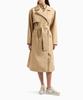 Armani Exchange Women'S Belted Hidden Snap Poly Coat _Beige_A425110520