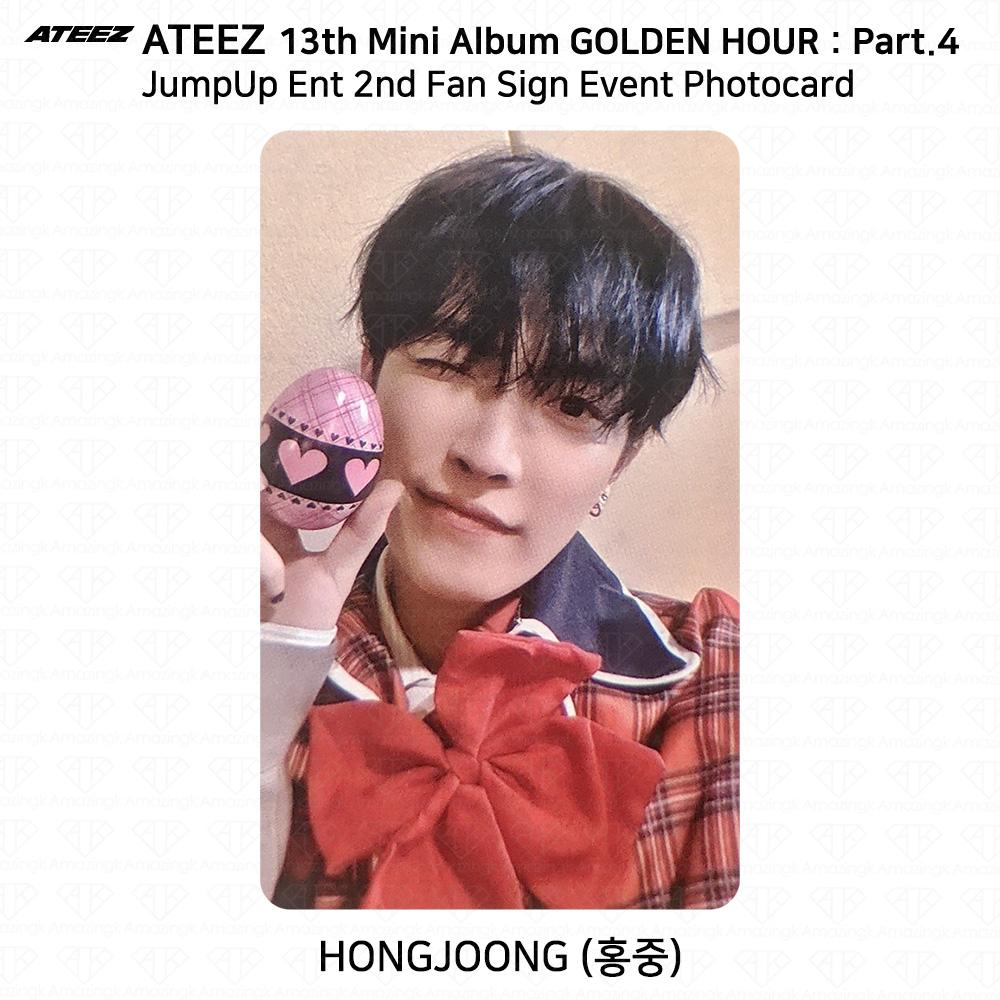 ATEEZ 13. Mini-Album Golden Hour Pt.4 JumpUpEnt 2. Fan-Zeichnung Fotokarte