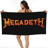 Megadeths Logo Beach Towel Soft Microfiber Quick Dry Absorbent Quick Towels For Bath