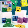 Face-Changing Rubik's Cube Blocks: Educational Wooden Game for Kids, Parent-Child Interaction, Kindergarten & Tabletop Fun.