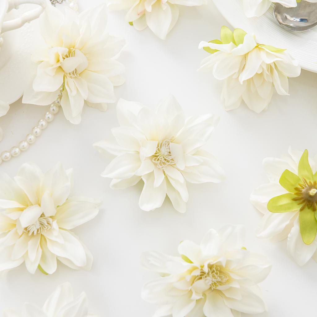 10/20PCS Artificial Flowers Silk Big Lotus Home Room Table Decor Wreaths Wedding Bridal Accessories Headwear Diy Gifts Box Props