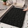 Badezimmermatte Anti-Rutsch Memory-Schaum Steine Matte Dick Grau