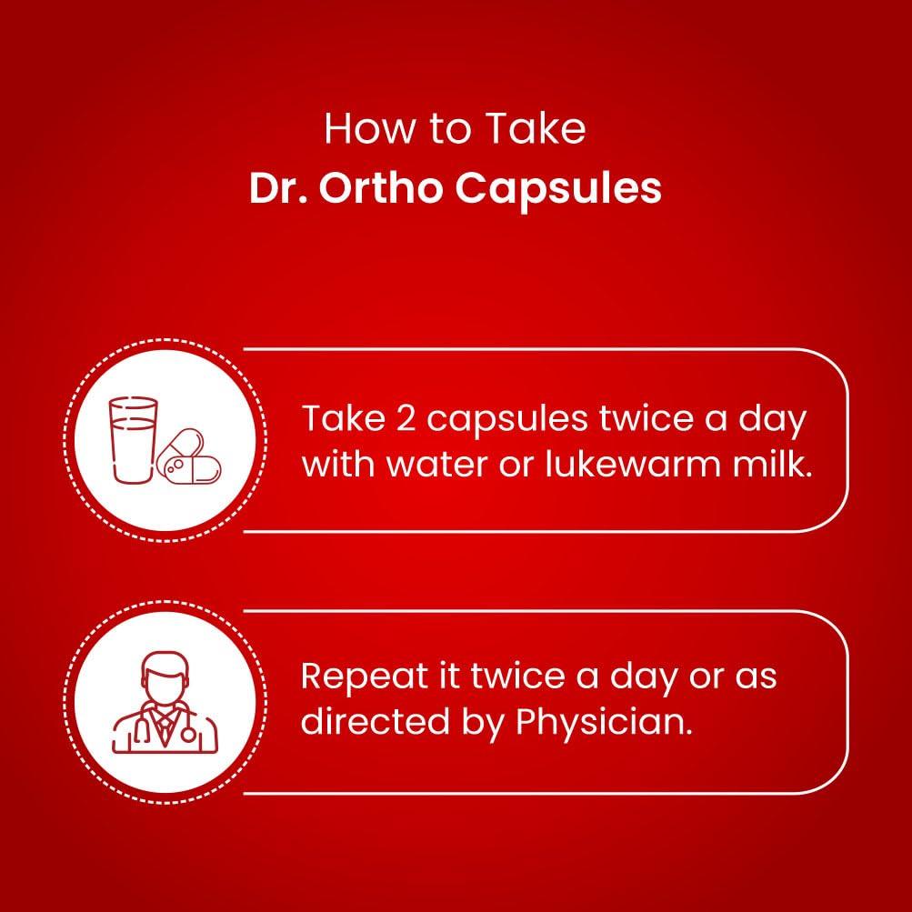 Dr.Ortho Ayurvedic Capsules 30 Caps Pack Of 1 for Joint Comfort and Muscle Support Natural Relief