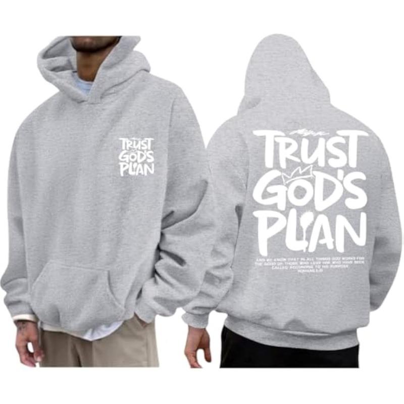 Christian Hoodies for Men Jesus Hoodie Religious God Sweatshirts Faith Bible Verse Sweatshirt Inspirational Pullover