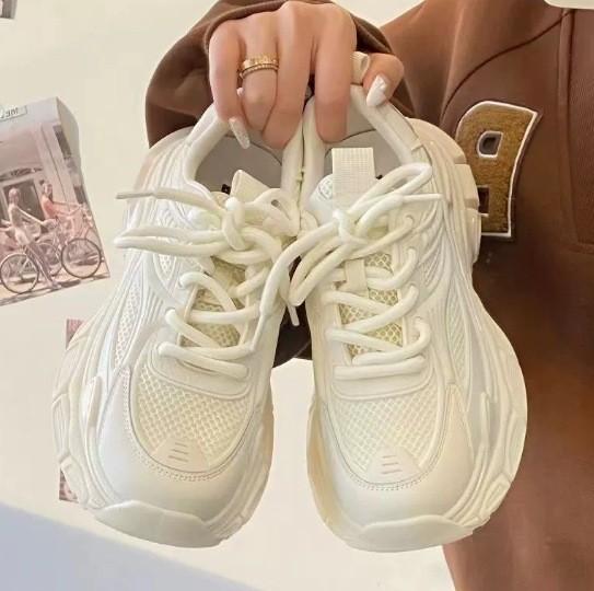 Women's Chunky Sneakers, New Spring/summer Style, Thick-soled, Lightweight Casual Shoes, Breathable Mesh Running Shoes, Korean Style